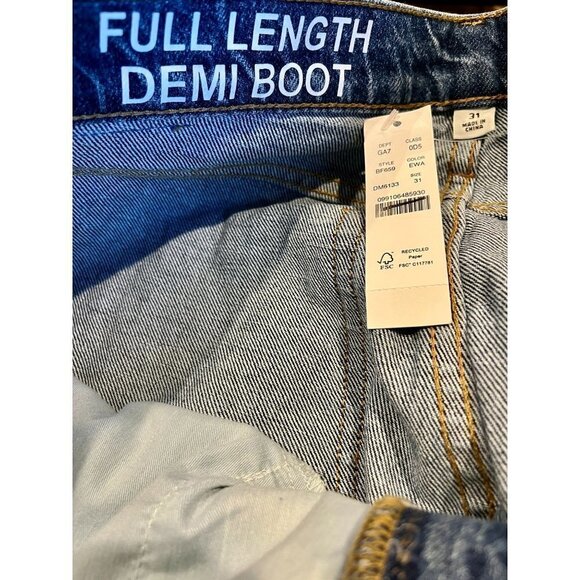 J. Crew Full length demi boot womens jeans BF659 31 - Picture 5 of 6